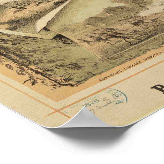 1876 Centennial America United Staaten Independenc Poster (Ecke)