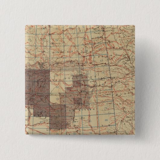 1876 Fortschrittskarte der Geografischen Erhebunge Button (Vorderseite)