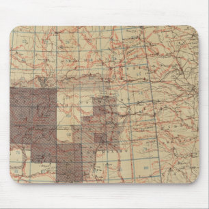 1876 Fortschrittskarte der Geografischen Erhebunge Mousepad