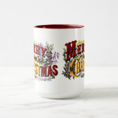 1876 Frohe Weihnachten Bunt Tasse (Zentrum)