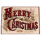 1876 Frohe Weihnachtsgolden Große Geschenktüte (Vorderseite)