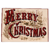 1876 Frohe Weihnachtsgolden Große Geschenktüte (Rückseite)