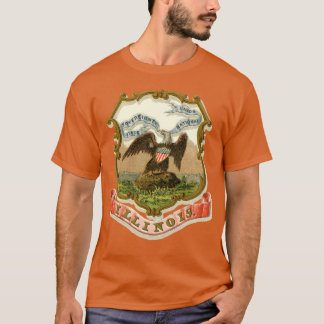 1876 Illinois-Wappen T-Shirt