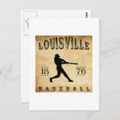 1876 Louisville Kentucky Baseball Postkarte (Vorne/Hinten)