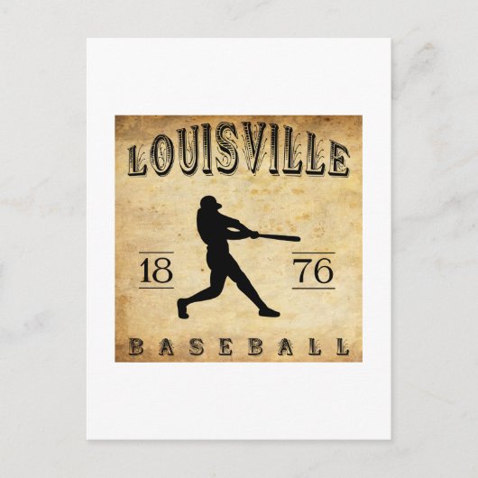 1876 Louisville Kentucky Baseball Postkarte (Vorderseite)
