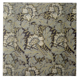 1876 Vintage William Morris Anemone Fliese