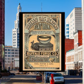 1877 Buffalo Forge Company Vintage Werbung Postkarte