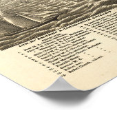 1877 Cleveland, OH Vögel Augen Panoramablick Karte Poster (Ecke)