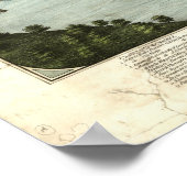 1877 Holyoke, MA Birds Eye Panoramablick Karte Poster (Ecke)