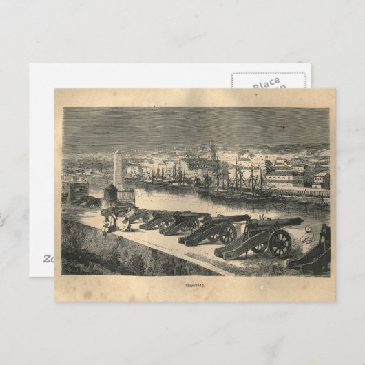 1877 Print Cuba Havana, Erde und ihre Völker Postkarte (Vorne/Hinten)