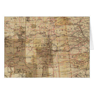 1878 Fortschrittskarte der Geografischen Erhebunge