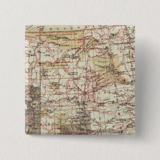 1878 Fortschrittskarte der Geografischen Erhebunge Button (Vorderseite)