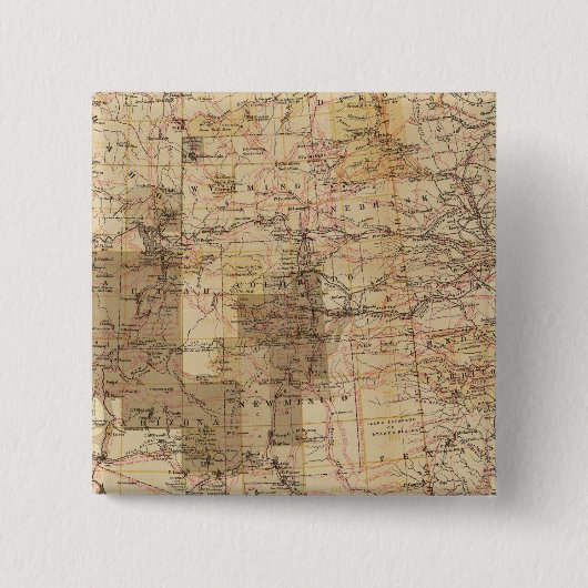 1878 Fortschrittskarte der Geografischen Erhebunge Button (Vorderseite)