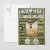 1878 Panorama de Paris Postkarte (Vorne/Hinten)