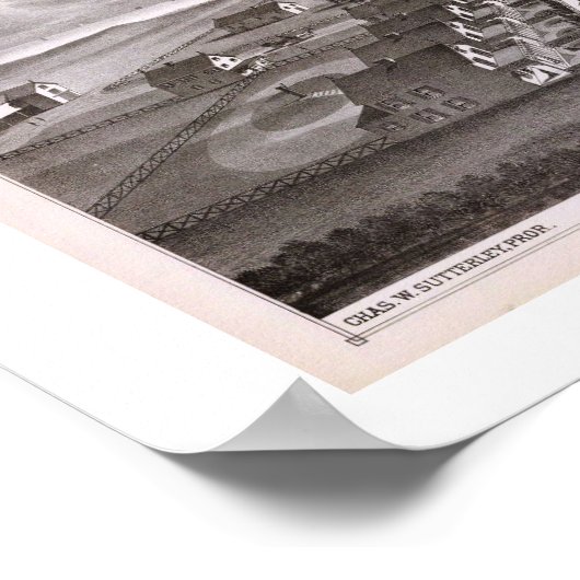 1878 REPRO Print Ocean House, Point Pleasant, NJ Poster (Ecke)