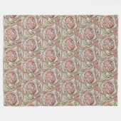 1878 Vintager William Morris Blumentopf Fleecedecke (Vorderseite (Horizontal))