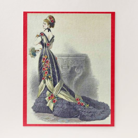 1879 Ball-Gown-Modedruck Puzzle (Vertikal)