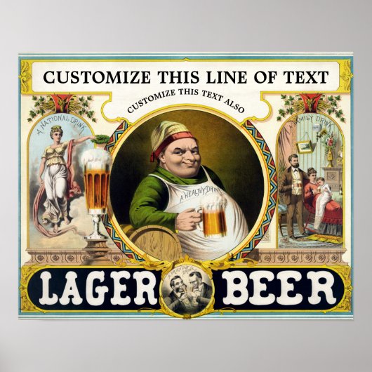 1879 Bierwerbung Poster (Vorne)