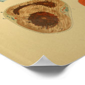 1879 Vintage Anatomie Print Human Heart Internal Poster (Ecke)