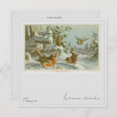 1879 Vintage Jahreskarte Feiertagskarte (Vorne/Hinten)