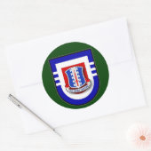 187. Infanterie-Regiment - 3d Battalion Flash Runder Aufkleber (Umschlag)