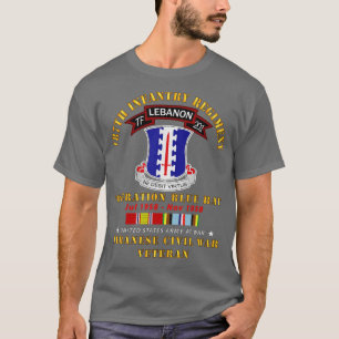 187. Infanterie-Regiment TF 201 Libanon mit AFEM- T-Shirt