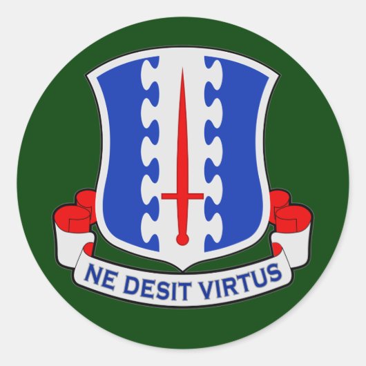 187. Infanteriebehandlung (Im Flugzeug) DUI Runder Aufkleber (Vorderseite)