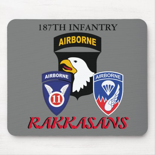 187. INFANTRIE RAKKASANS MOUSEPAD (Vorne)