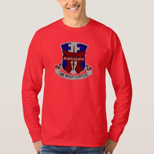187TH HÜLSEN-SHIRT der INFANTERIE-RAKKASANS 3/4 T-Shirt (Vorderseite)