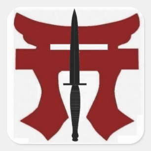 187th Infanterie Rakkasan Torri mit Quadratischer Aufkleber