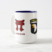 187TH INFANTERIE RAKKASANS 101. im Flugzeug Tasse (Vorderseite Links)