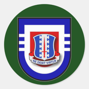 187th Infanterie-Regiment - Blitz des Bataillon-3d Runder Aufkleber