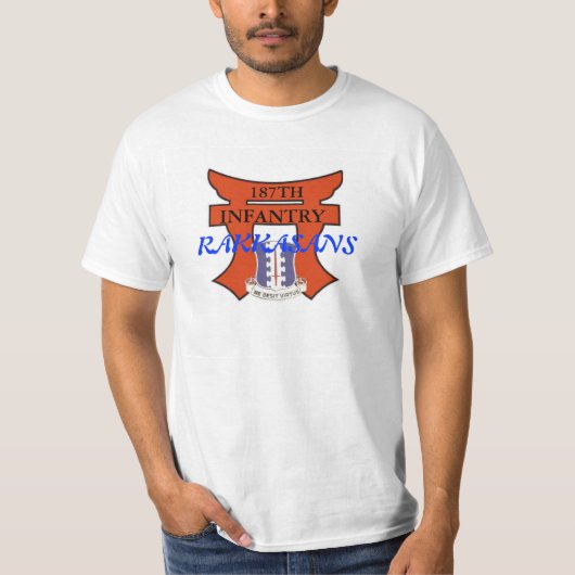 187th Infanterie-T - Shirt mit torri und (Vorderseite)