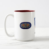 187th Regimentskampf-Team-Korea-Tasse Zweifarbige Tasse (Links)