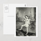 1880 Cupid bei der Arbeit Postkarte (Vorne/Hinten)