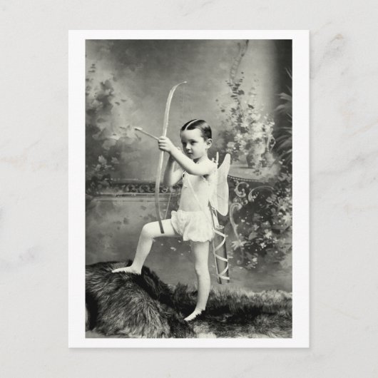 1880 Cupid bei der Arbeit Postkarte (Vorderseite)