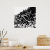 1880 Eisenbahn "Cloud" Poster (Küche)