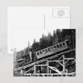 1880 Eisenbahn "Cloud" Postkarte (Vorne/Hinten)
