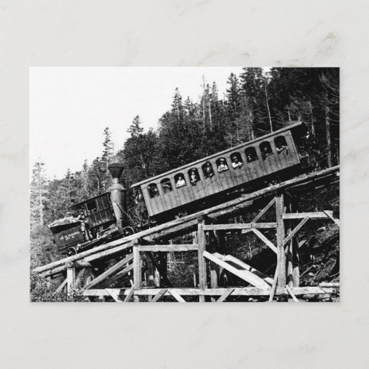 1880 Eisenbahn "Cloud" Postkarte (Vorderseite)