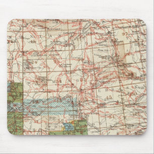 1880 Fahrplan der Geografischen Erhebungen der USA Mousepad