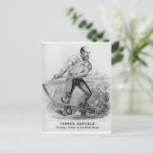 1880 Garfield Postkarte (Stehend Vorderseite)