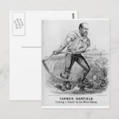 1880 Garfield Postkarte (Vorne/Hinten)