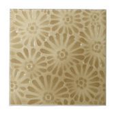 1880 JG Low-Design Beige Floral Repro Imitats Reli Fliese (Vorderseite)