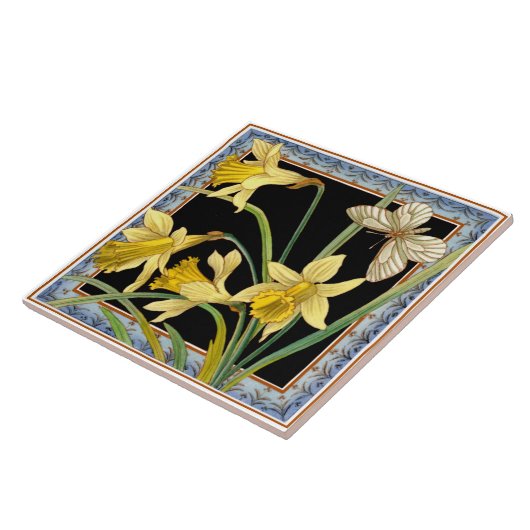 1880 Maw & Co Transferware Viktorianisches Dünnsch Fliese (Seite)