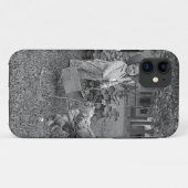 1880er Jahre Adorable Girl and Rooster Cart im Gar Case-Mate iPhone Hülle (Rückseite (Horizontal))