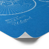 1881 Design für Fahrräder mit hohem Rad - Kunstdru Poster (Ecke)