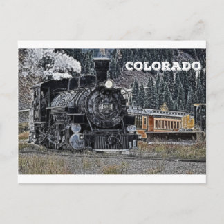 1881 Durango & Silvertown Schmalspurbahn Postkarte