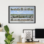 1881 Luftkarte Norristown PA Pennsylvania Poster (Heimbüro)