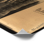 1881 Sherbrooke, Quebec Bird's Eye Panorama Karte Poster (Ecke)