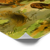 1881 Vintage Dackeln drucken Poster (Ecke)